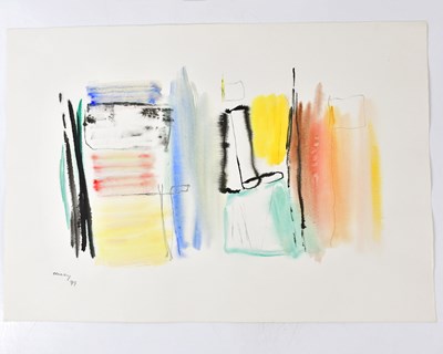 Lot 189 - HARRY OUSEY (1915-1985); watercolour, untitled,...