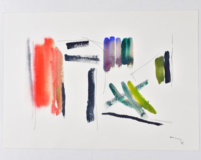 Lot 191 - HARRY OUSEY (1915-1985); watercolour, untitled,...