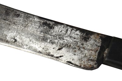 Lot 629 - MARTINDALE; a military issued machete, with...