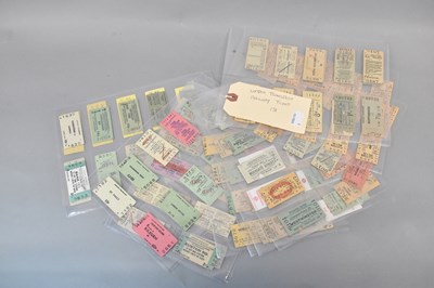 Lot 200 - LONDON TRANSPORT RAILWAY TICKETS; one hundred...