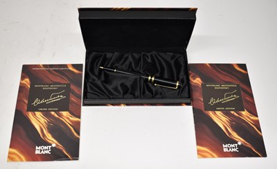 Lot 606 - MONT BLANC; a black limited edition...