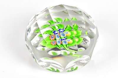 Lot 248 - ST LOUIS; a 19th century faceted glass 'Posy'...