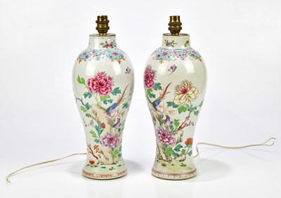 Lot 1049 - A pair of 19th century Chinese Famille Rose...