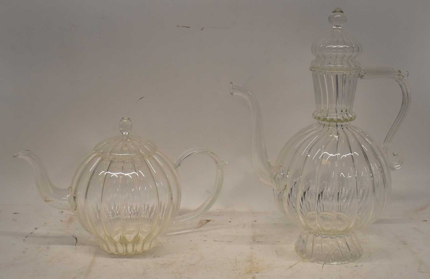 Lot 567 - MARIAGE FRERES, PARIS; a stylish clear glass...