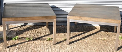 Lot 84 - A pair of contemporary side or coffee tables...