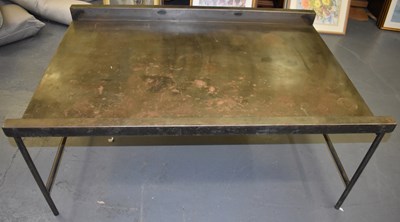 Lot 87 - A large contemporary rectangular rustic metal...