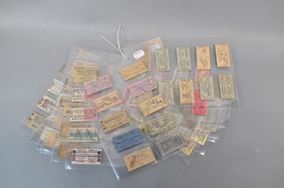 Lot 154 - IRISH RAILWAY TICKETS; one hundred assorted...