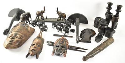 Lot 408 - A large group of African tribal style tourist...