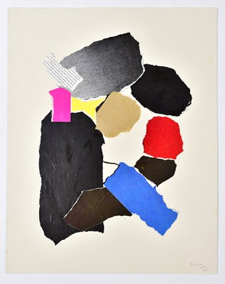 Lot 13 - HARRY OUSEY (1915-1985); collage, untitled,...