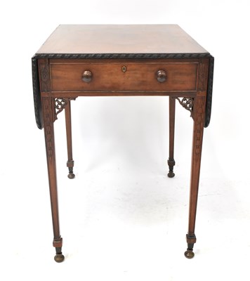 Lot 47 - A 19th century mahogany Pembroke table with a...