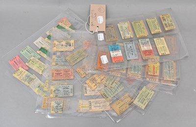 Lot 123 - PRE-GROUPING TICKETS; a collection of one...