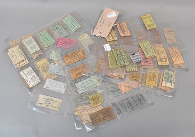 Lot 124 - PRE-GROUPING TICKETS; a collection of one...