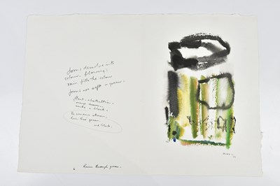 Lot 118 - HARRY OUSEY (1915-1985); watercolour, 'Rain...