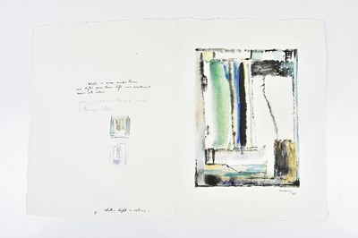 Lot 119 - HARRY OUSEY (1915-1985); watercolour, 'Wall -...