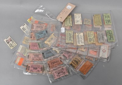 Lot 125 - PRE-GROUPING TICKETS; a collection of one...