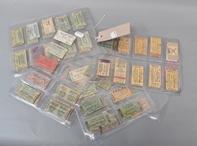 Lot 126 - PRE-GROUPING TICKETS; a collection of one...