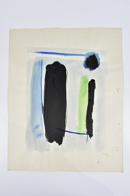 Lot 444 - HARRY OUSEY (1915-1985); watercolour, 'Column',...