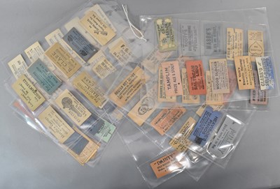 Lot 137 - TRAM AND BUS TICKETS; ninety-seven assorted...