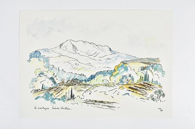 Lot 25 - HARRY OUSEY (1915-1985); watercolour and ink, '...
