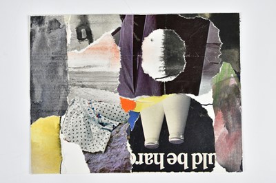 Lot 27 - HARRY OUSEY (1915-1985); collage, 'Humpty...