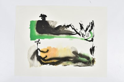 Lot 384 - HARRY OUSEY (1915-1985); watercolour, 'Two...