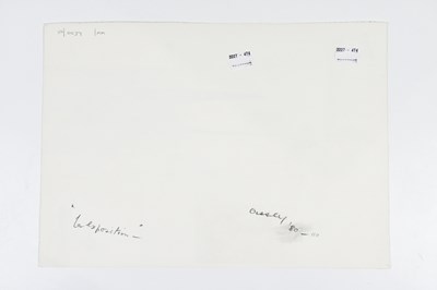 Lot 12 - HARRY OUSEY (1915-1985); collage, 'La...