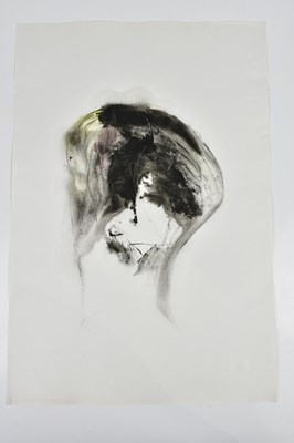 Lot 338 - HARRY OUSEY (1915-1985); watercolour, 'Head',...