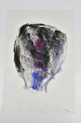 Lot 421 - HARRY OUSEY (1915-1985); watercolour, 'Head',...