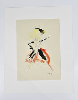 Lot 136 - HARRY OUSEY (1915-1985); watercolour, 'Image...