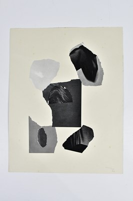 Lot 37 - HARRY OUSEY (1915-1985); collage, untitled,...
