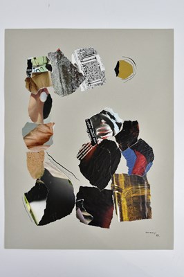 Lot 40 - HARRY OUSEY (1915-1985); collage, untitled,...