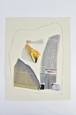 Lot 36 - HARRY OUSEY (1915-1985); collage, untitled,...