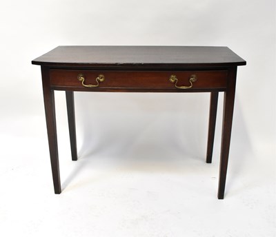 Lot 37 - A George III mahogany side table with single...