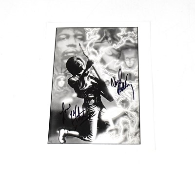 Lot 221 - JIMMY HENDRIX; a torn page from an autograph...
