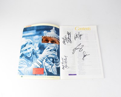 Lot 416 - WIMBLEDON 2000; an official programme signed...