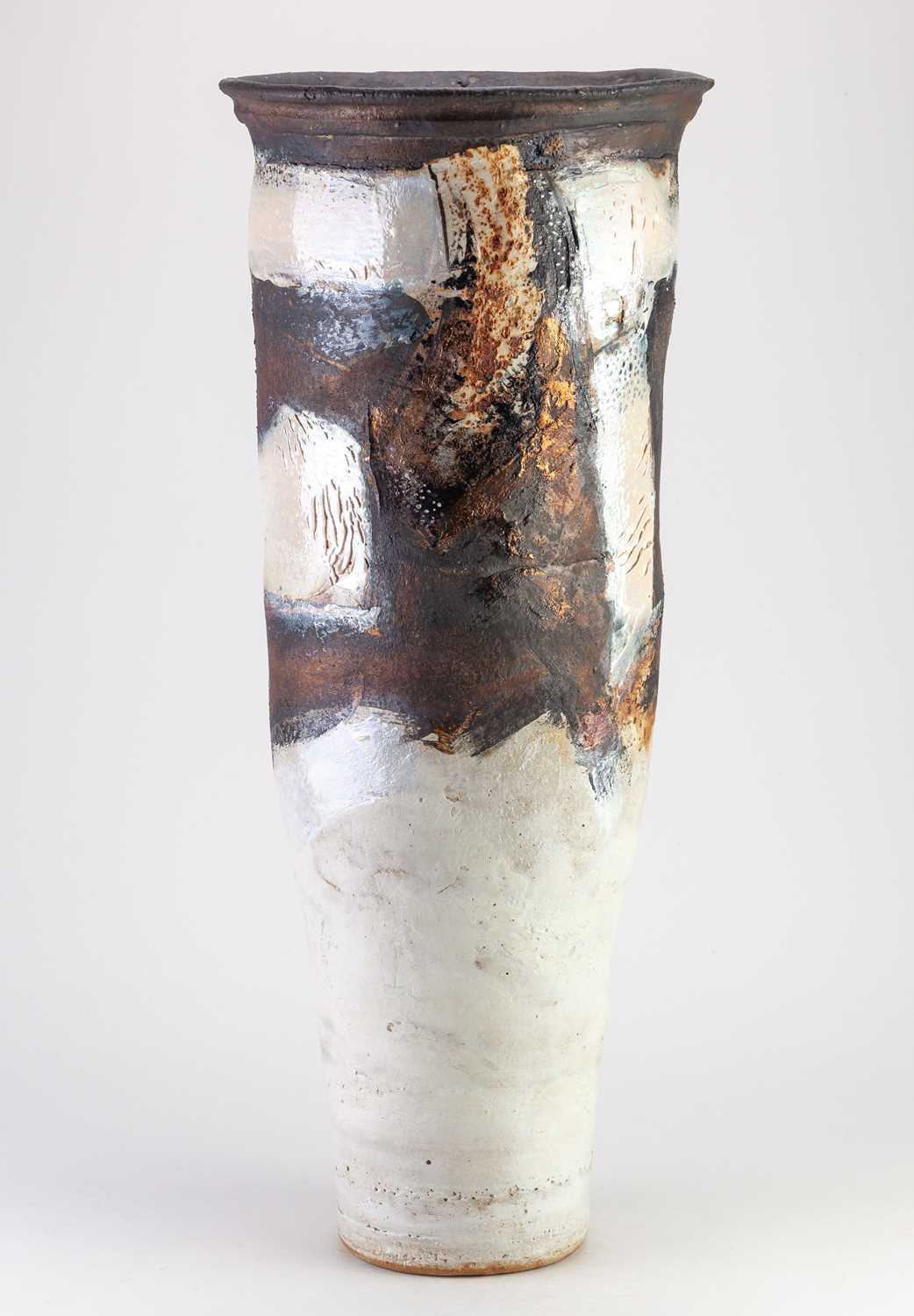Lot 487 - ROBIN WELCH (1936-2019); a tall stoneware...