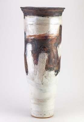 Lot 487 - ROBIN WELCH (1936-2019); a tall stoneware...