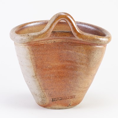 Lot 300 - Muchelney Pottery; a stoneware wall planter,...