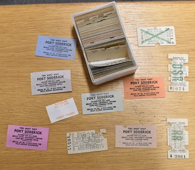 Lot 117 - RAILWAY TICKETS; approximately one hundred and...