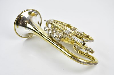 Lot 1302 - J.W. MOORE; a brass cornet, 32cm, lacking...