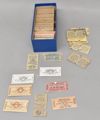 Lot 116 - RAILWAY TICKETS; approximately one hundred and...