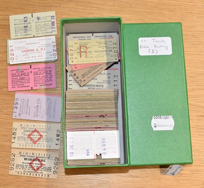 Lot 166 - RAILWAY TICKETS; approximately one hundred and...