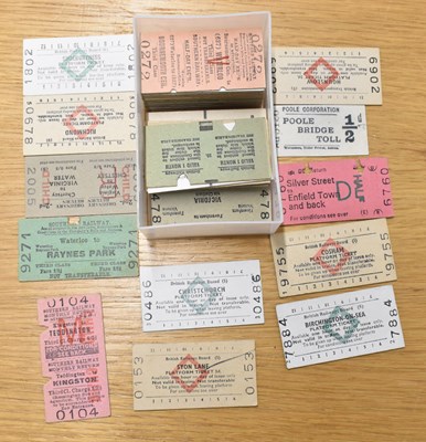 Lot 167 - RAILWAY TICKETS; approximately ninety assorted...