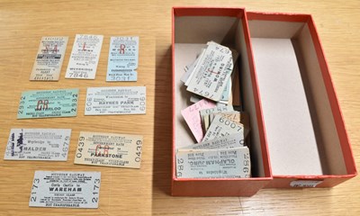 Lot 215 - RAILWAY TICKETS; approximately fifty-two...