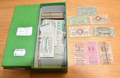 Lot 111 - RAILWAY TICKETS; approximately one hundred and...