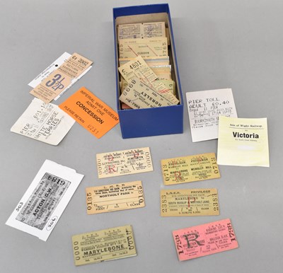 Lot 162 - RAILWAY TICKETS; approximately one hundred and...