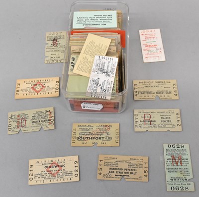 Lot 103 - RAILWAY TICKETS; approximately two hundred and...