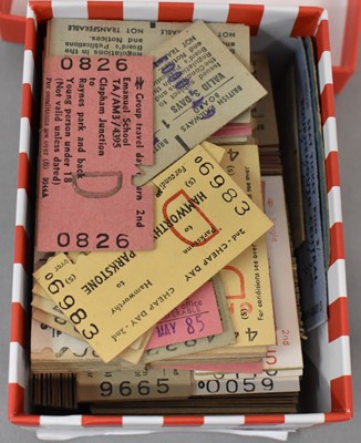 Lot 104 - RAILWAY TICKETS; approximately two hundred and...