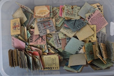 Lot 105 - RAILWAY TICKETS; approximately two hundred and...