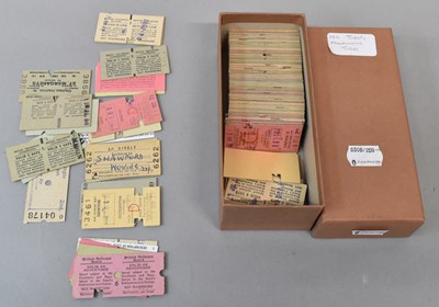 Lot 121 - RAILWAY TICKETS; approximately one hundred and...